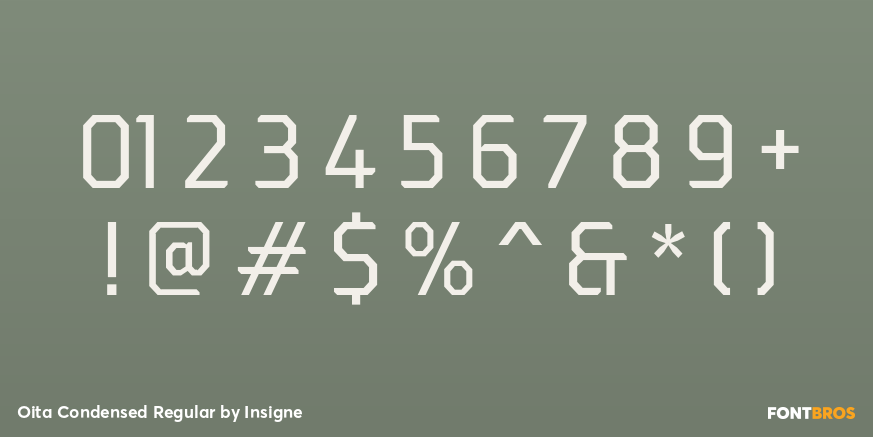 Oita Condensed Regular Font Poster #4