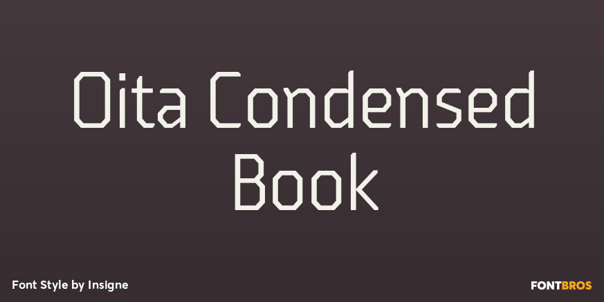 Oita Condensed Book Font Poster #1