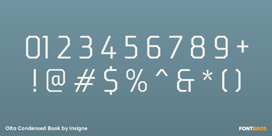 Oita Condensed Book Font Poster #4