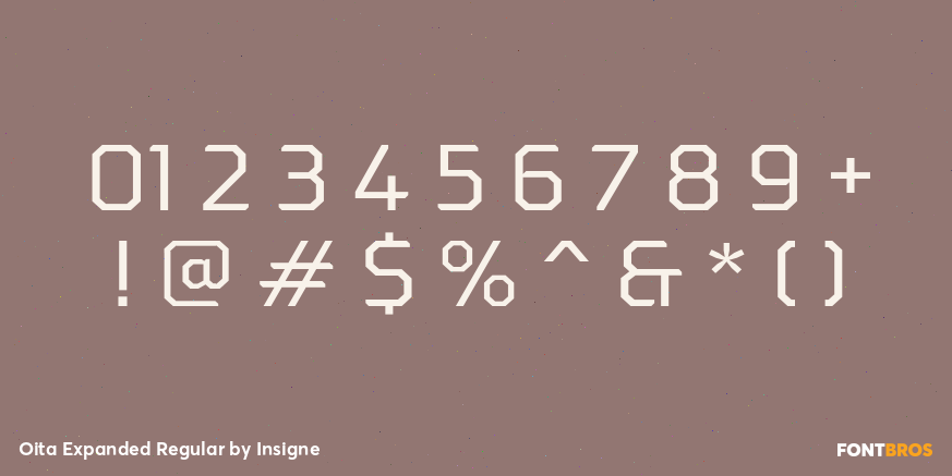 Oita Expanded Regular Font Poster #4