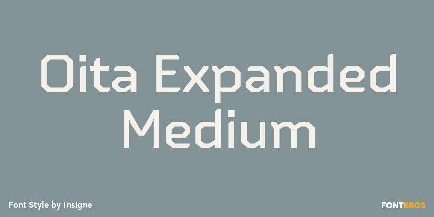 Oita Expanded Medium Font Poster #1