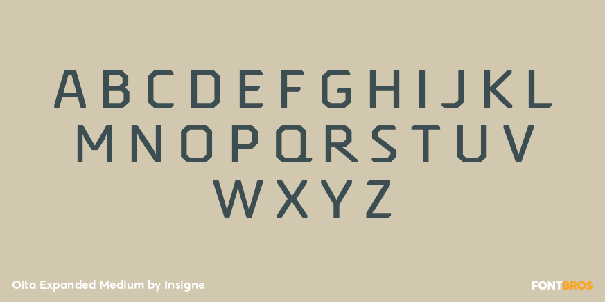 Oita Expanded Medium Font Poster #2