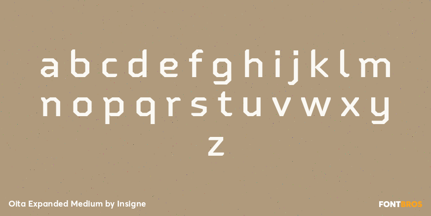 Oita Expanded Medium Font Poster #3