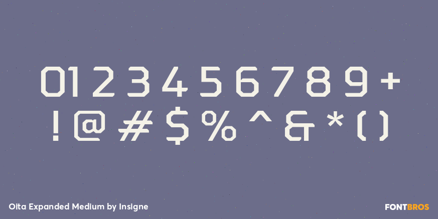 Oita Expanded Medium Font Poster #4