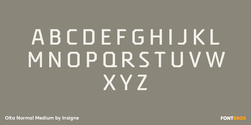 Oita Normal Medium Font Poster #2