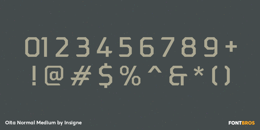 Oita Normal Medium Font Poster #4