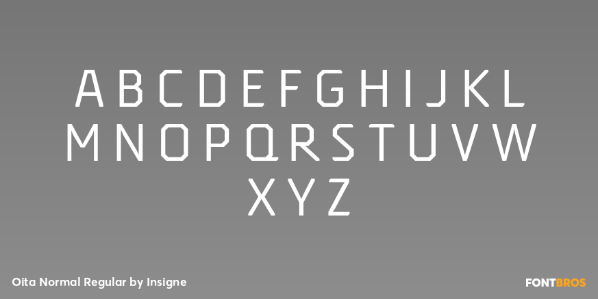 Oita Normal Regular Font Poster #2
