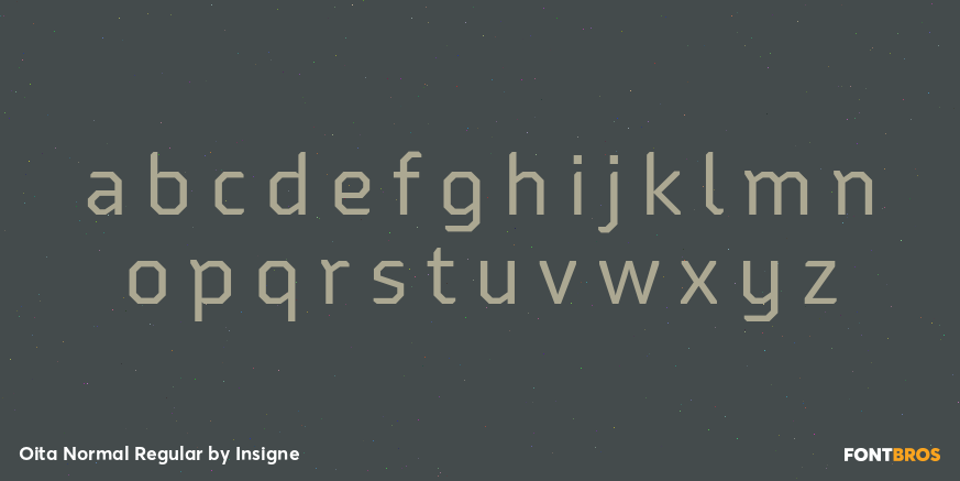 Oita Normal Regular Font Poster #3