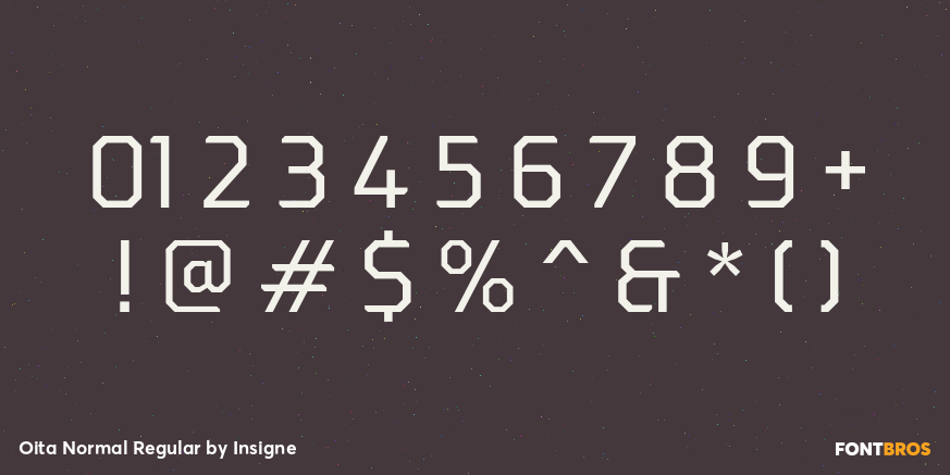 Oita Normal Regular Font Poster #4