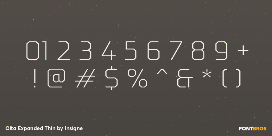 Oita Expanded Thin Font Poster #4