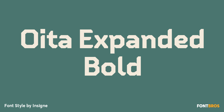 Oita Expanded Bold Font Poster #1