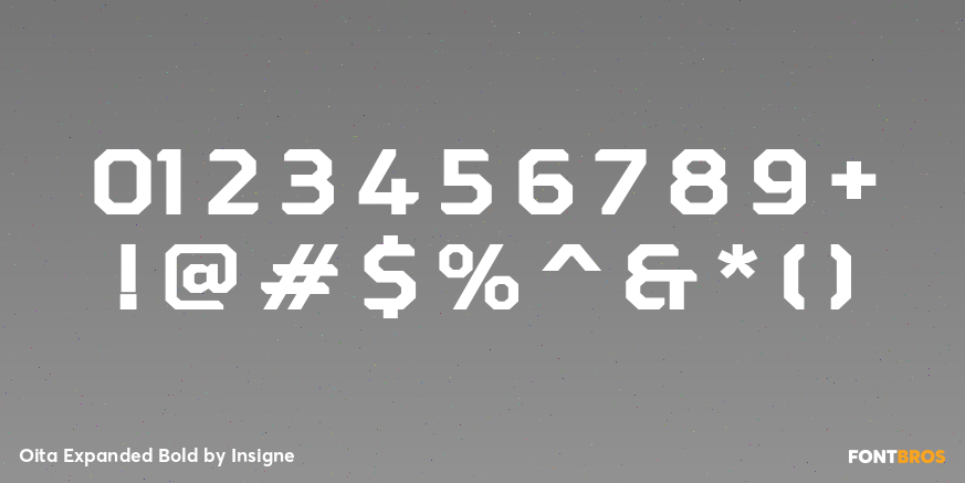Oita Expanded Bold Font Poster #4