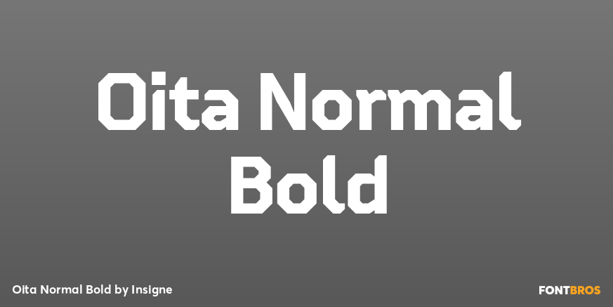 Oita Normal Bold Font Poster #1