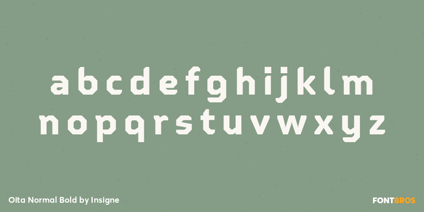 Oita Normal Bold Font Poster #3