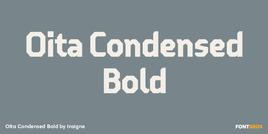Oita Condensed Bold Font Poster #1