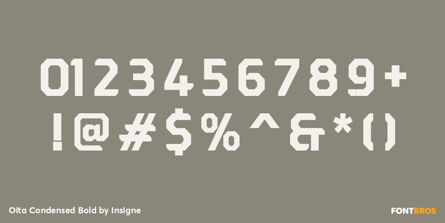 Oita Condensed Bold Font Poster #4