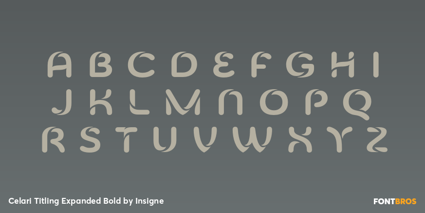 Celari Titling Expanded Bold Font Poster #2