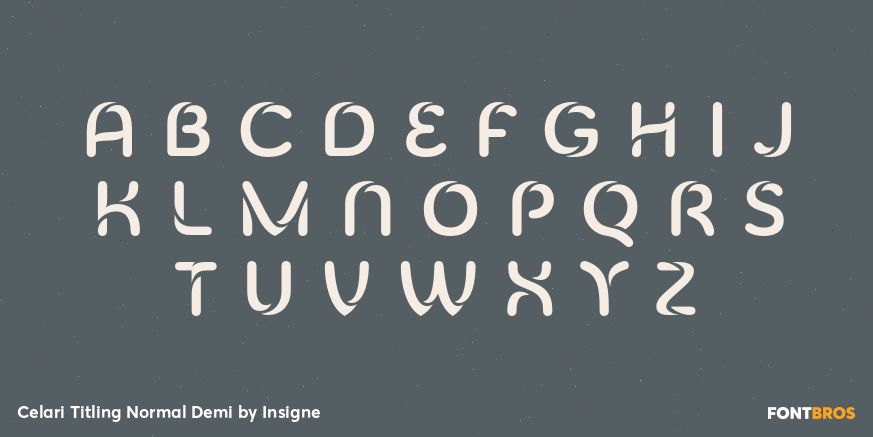 Celari Titling Normal Demi Font Poster #2