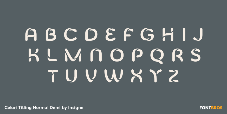 Celari Titling Normal Demi Font Poster #3