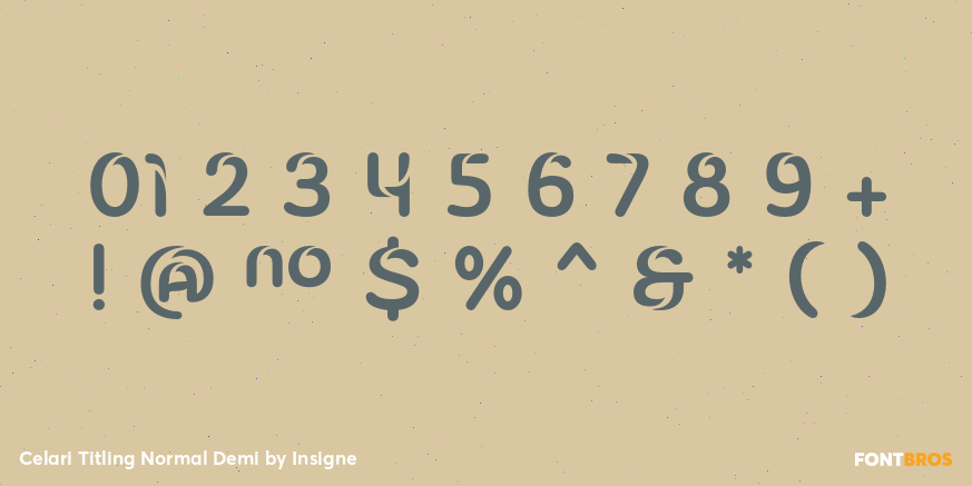 Celari Titling Normal Demi Font Poster #4