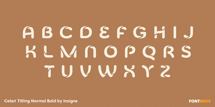 Celari Titling Normal Bold Font Poster #3