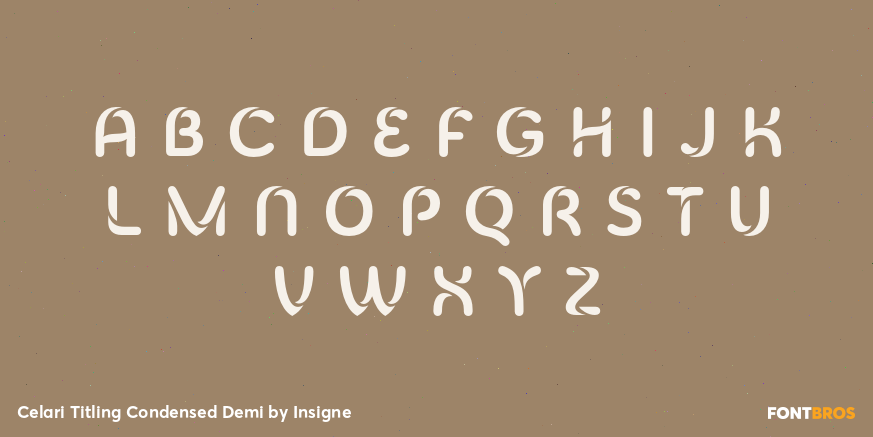 Celari Titling Condensed Demi Font Poster #3