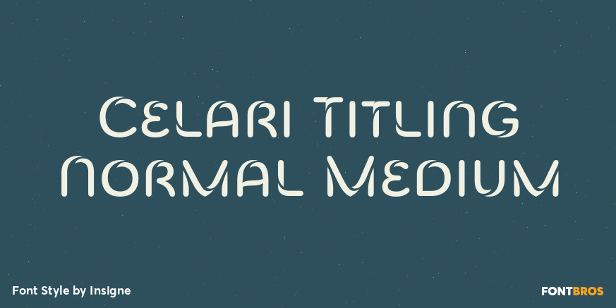 Celari Titling Normal Medium Font Poster #1