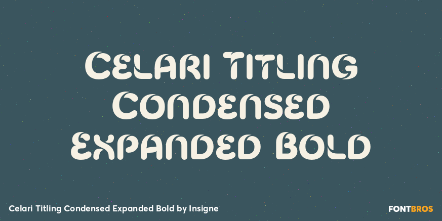 Celari Titling Condensed Expanded Bold Font Poster #1