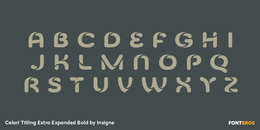 Celari Titling Extra Expanded Bold Font Poster #2