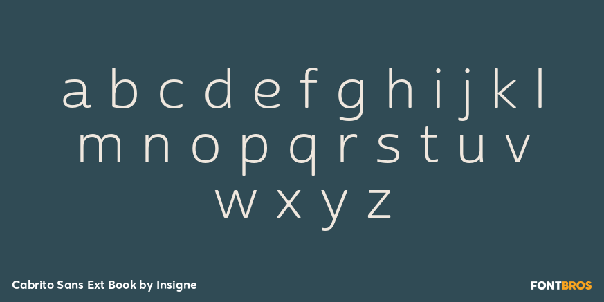 Cabrito Sans Ext Book Font Poster #3