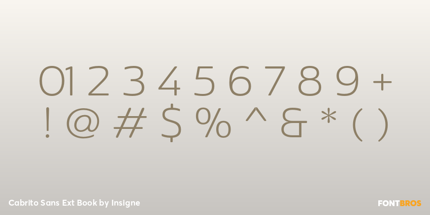 Cabrito Sans Ext Book Font Poster #4