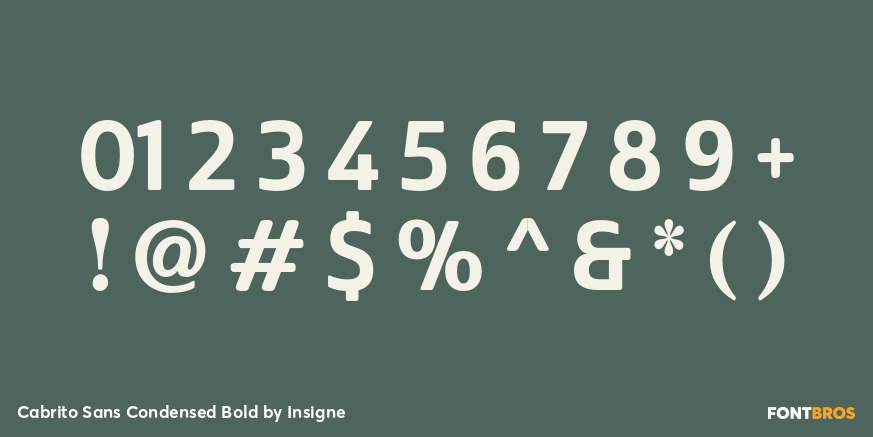 Cabrito Sans Condensed Bold Font Poster #4