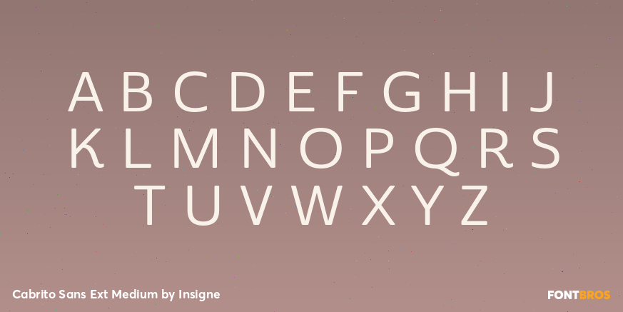 Cabrito Sans Ext Medium Font Poster #2