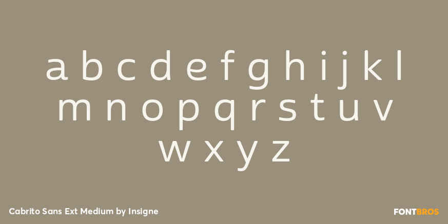 Cabrito Sans Ext Medium Font Poster #3