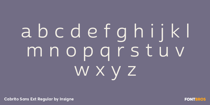 Cabrito Sans Ext Regular Font Poster #3
