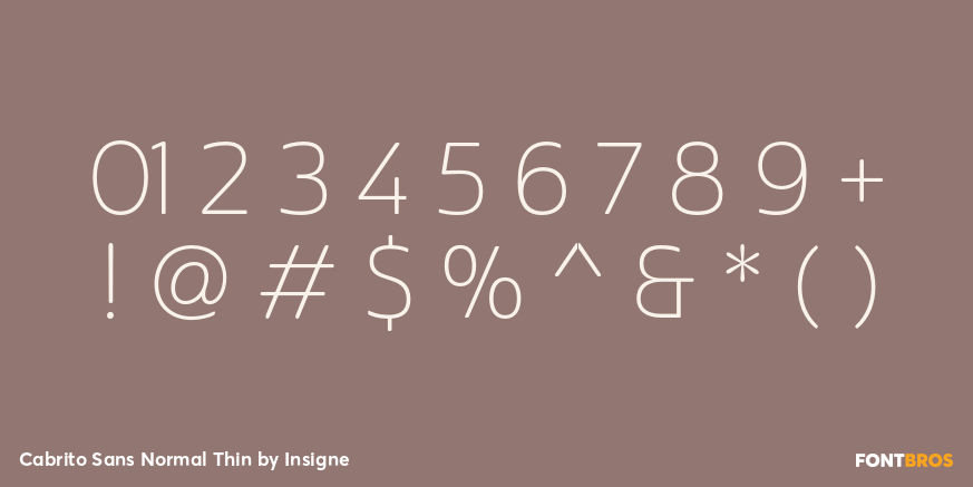 Cabrito Sans Normal Thin Font Poster #4