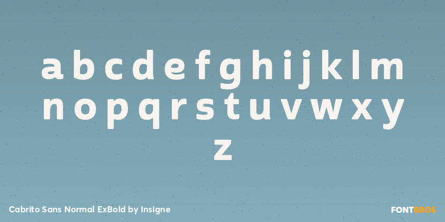 Cabrito Sans Normal ExBold Font Poster #3