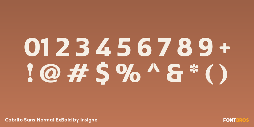 Cabrito Sans Normal ExBold Font Poster #4
