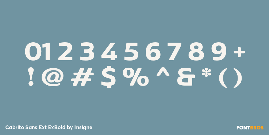 Cabrito Sans Ext ExBold Font Poster #4