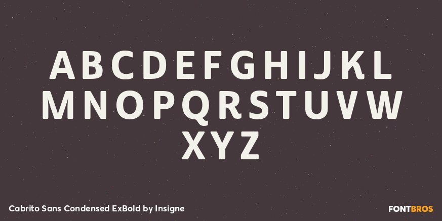 Cabrito Sans Condensed ExBold Font Poster #2