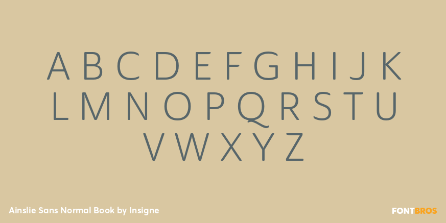 Ainslie Sans Normal Book Font Poster #2