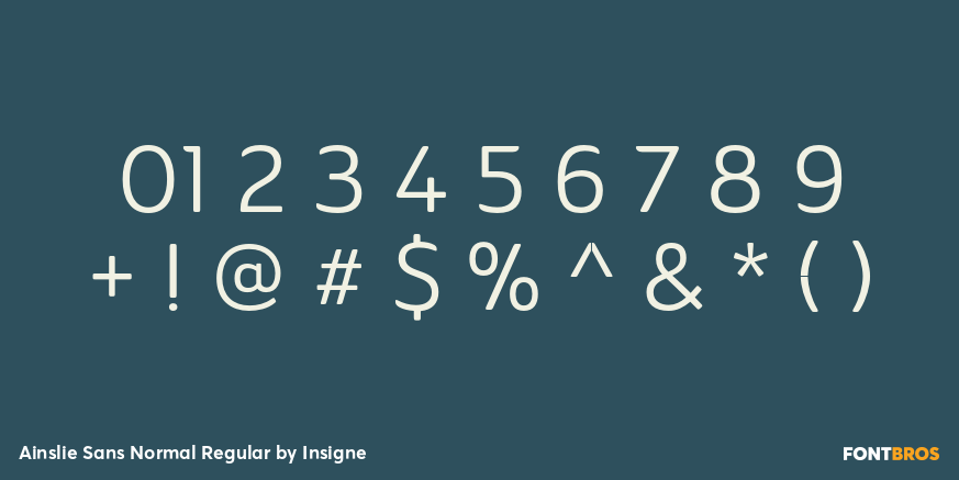 Ainslie Sans Normal Regular Font Poster #4