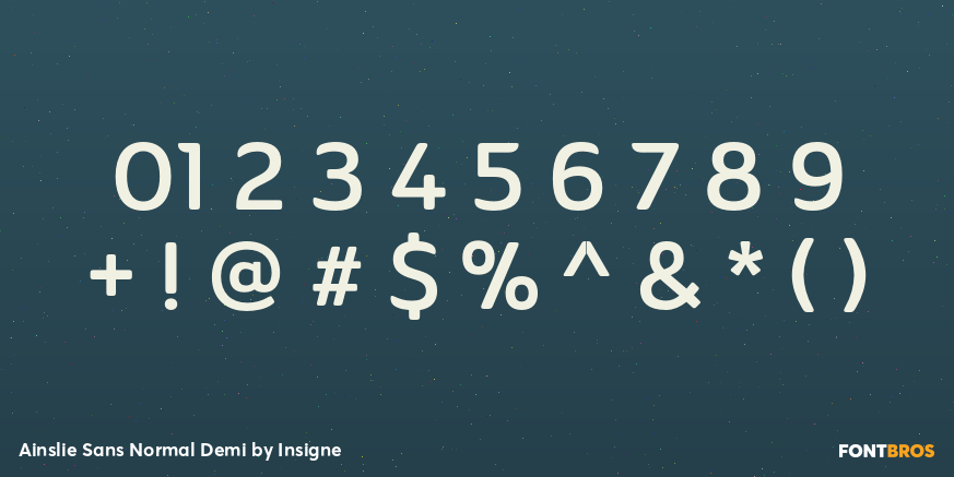 Ainslie Sans Normal Demi Font Poster #4