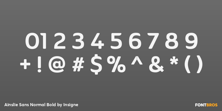 Ainslie Sans Normal Bold Font Poster #4