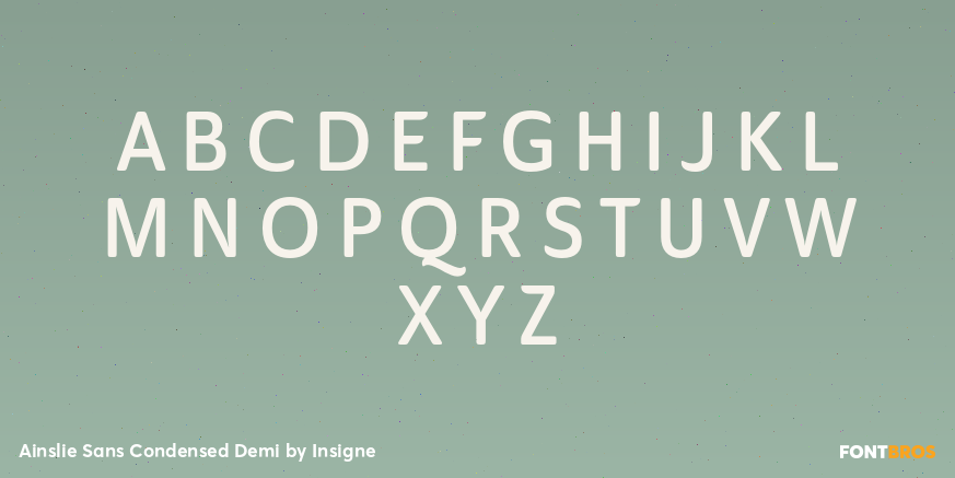Ainslie Sans Condensed Demi Font Poster #1