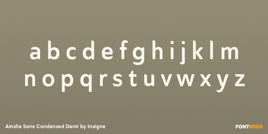 Ainslie Sans Condensed Demi Font Poster #1