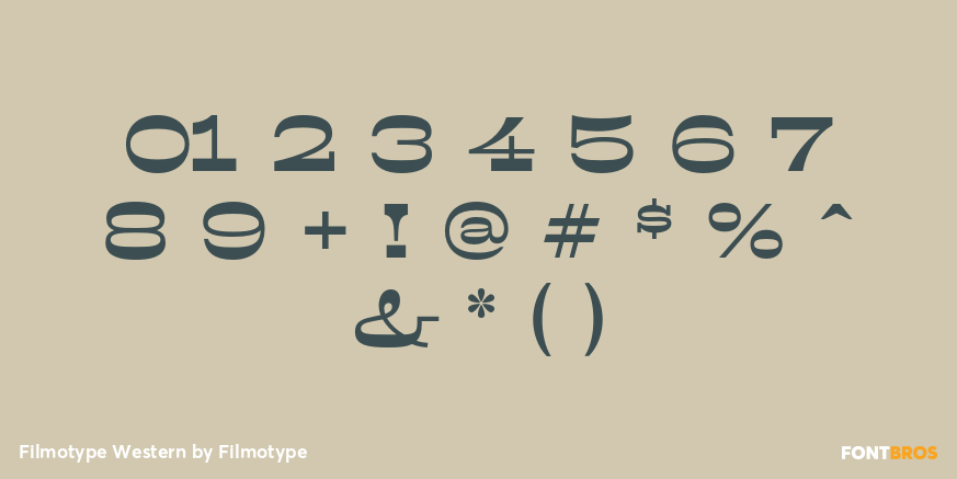 Filmotype Western Font Poster #4