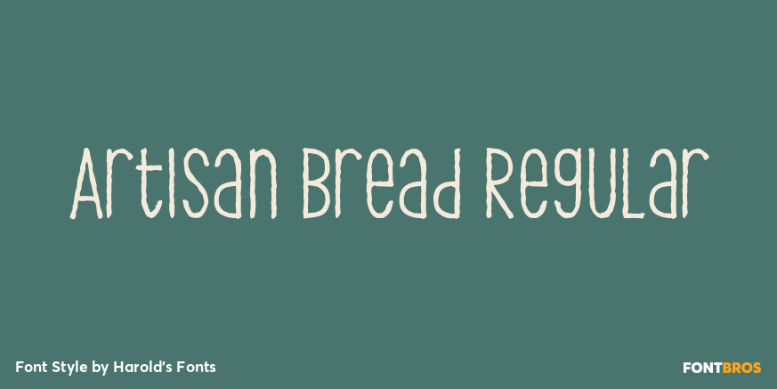 Artisan Bread Regular Font Poster #1