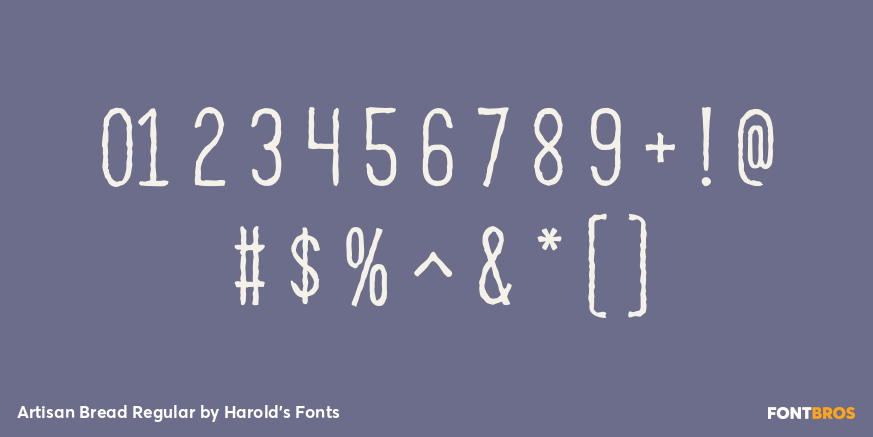 Artisan Bread Regular Font Poster #4