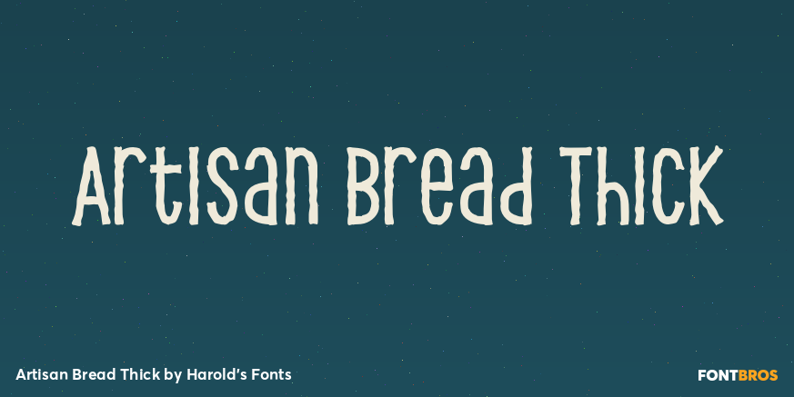 Artisan Bread Thick Font Poster #1